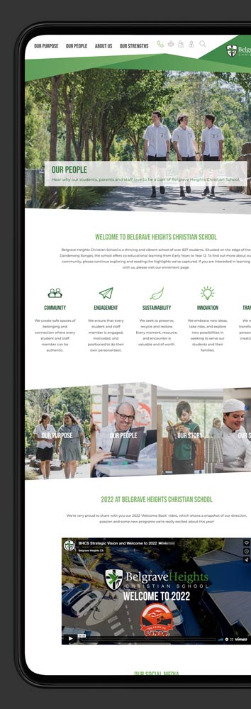 Web Design for Melbourne Schools